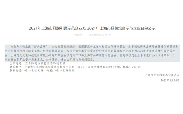 德蒙壓縮機榮獲“2021年上海市品牌培育示范企業”